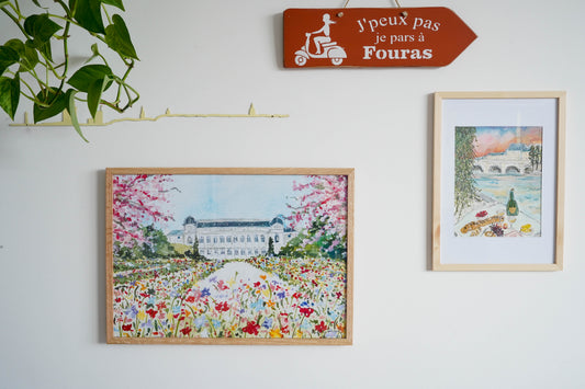 APRIL - Arielle in Paris poster (Botanical gardens)