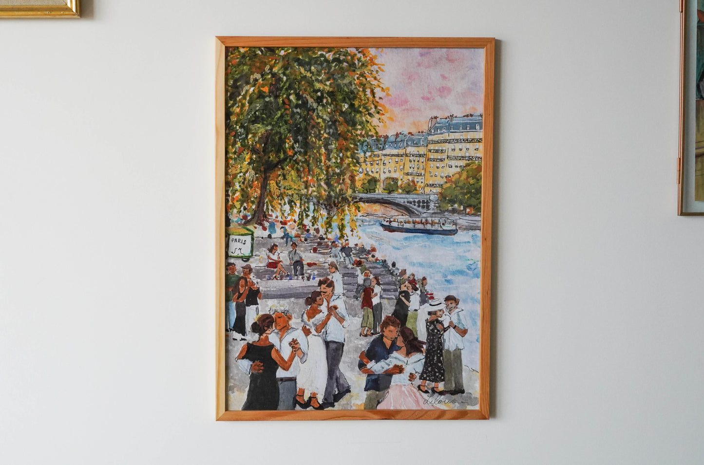 AUGUST - Arielle in Paris A3 poster (Dancing along the quais of the Seine)