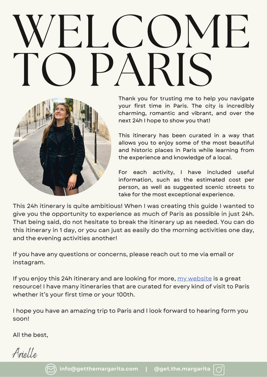 24H Paris itinerary and travel guide (First time in Paris)